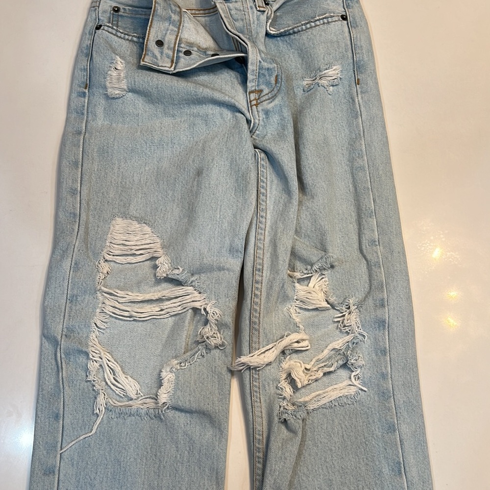 Carmar mid rise jeans cropped and ripped Size 26 - Picture 5 of 5